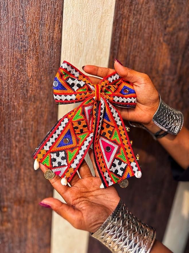 Navratri Bow hair Accessories (Pack of 2)